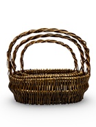 Набор корзин, 3шт., 47x35X15/H42см,39X28X13/H35см,31x21X12/H28см, лоза - Фото 8