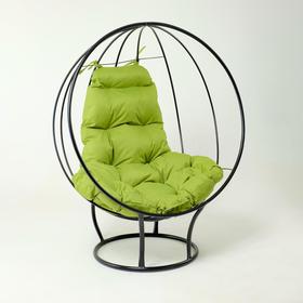 Кресло "Кокон" с зелёной подушкой, 139х106х69см