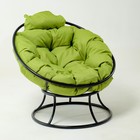 Кресло "Папасан" мини, с зелёной подушкой, 81х68х77см, микс - фото 300479324