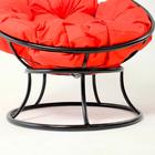 Кресло "Папасан" мини, с красной подушкой, 81х68х77см - Фото 4
