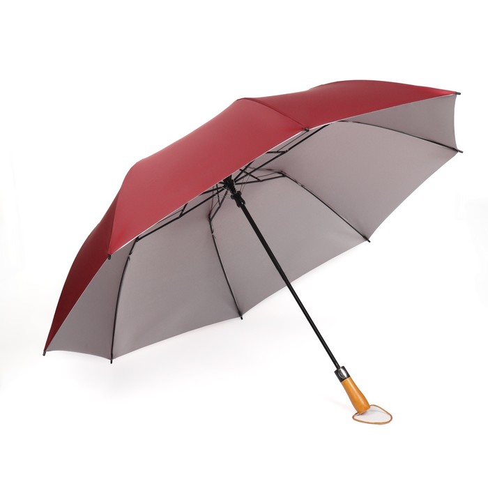 Зонт полуавтоматический «Кромка», 3 сложения, 8 спиц, R = 60 см, цвет МИКС - фото 1882208392