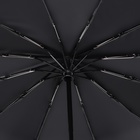 Зонт автоматический «Lanford», 3 сложения, 12 спиц, R = 53/60 см, D = 120 см, цвет тёмно-синий - Фото 9