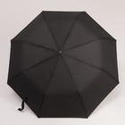 Зонт полуавтоматический «Albert», 3 сложения, 8 спиц, R = 48 см, цвет чёрный - Фото 2