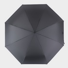 Зонт автоматический «Strong», 3 сложения, 8 спиц, R = 48 см, цвет чёрный - Фото 6