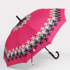 Зонт - трость полуавтоматический «Мозайка», 10 спиц, R = 49 см, цвет МИКС - Фото 1