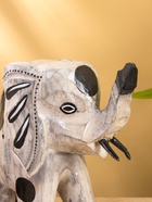 Сувенир "Слоник на прогулке" дерево 11х25х25 см - фото 809170863