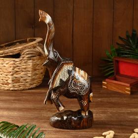 Сувенир «Слоник на дыбах», на подставке, 17×7×40 см, дерево