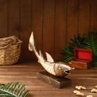 Сувенир "Акула" дерево, на подставке 50х12х18 см - фото 24196210