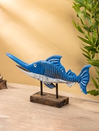 Сувенир «Рыба-меч на подставке», 52×9×25 см, дерево - фото 57946172