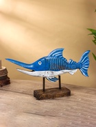 Сувенир «Рыба-меч на подставке», 52×9×25 см, дерево - фото 59327089