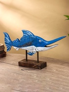 Сувенир «Рыба-меч на подставке», 52×9×25 см, дерево - фото 59327091