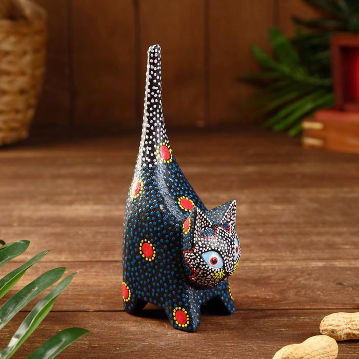 Подставка для колец «Кошечка», 7×4×15 см, дерево