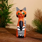 Сувенир "Кошка полосатая" дерево 8х7х30 см - фото 24616261
