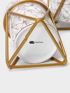 Аксессуары для ванной SAVANNA «Геометрика», 3 предмета, мыльница, дозатор для мыла 290 мл, стакан, белые - Фото 7