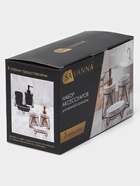 Аксессуары для ванной SAVANNA «Геометрика», 3 предмета, мыльница, дозатор для мыла 290 мл, стакан, чёрные - Фото 9