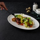 Блюдо фарфоровое овальное Magistro «Лакомка», 30×20×1,5 см, цвет белый - Фото 7