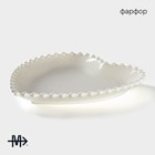 Тарелка фарфоровая Magistro «Сердце», d=25 см, цвет белый - Фото 2