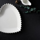 Тарелка фарфоровая Magistro «Сердце», d=30 см, цвет белый - Фото 6