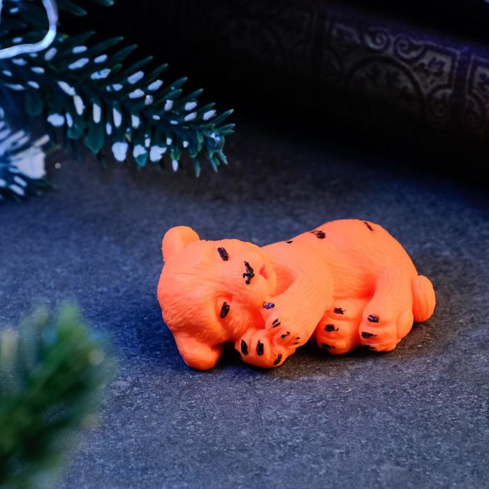 Мыло фигурное "Тигрёнок спит" оранжевое, 20гр - Фото 1