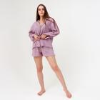 Пижама (шорты, жакет) KAFTAN, сиреневый, р.44-46 - фото 318538495