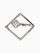 Кольцо «Тренд», страза в серединке, белое в серебре (от 19 размера)  (артикул 6987941)  большой выбор товаров оптом и в розницу по низким ценам с доставкой