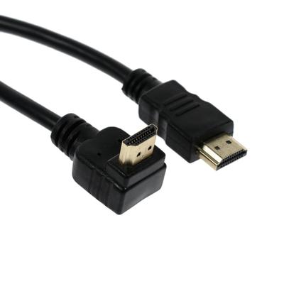 Кабель HDMI Cablexpert, HDMI(m)-HDMI(m), вер.1.4, 3 м, 19M/19M, угловой, черный