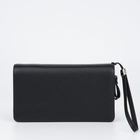 Клатч мужской с ручкой, на молнии, 22×5×12 см, чёрный - Фото 1