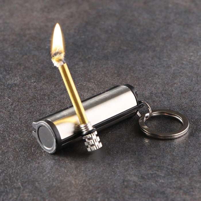 Вечная спичка «Сильва» туристическая 6.5 см, с кольцом - Фото 1