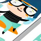 Наклейка пластик интерьерная цветная "Комната мальчишки" 30х90 см набор 2 листа - фото 61011100