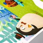 Наклейка пластик интерьерная цветная "Прогулка по лесу - зверята" 60х90 см - фото 60904700