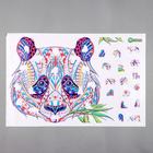 Наклейка пластик интерьерная цветная пазл "Панда" 30х45 см - фото 24627630