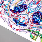 Наклейка пластик интерьерная цветная пазл "Панда" 30х45 см - фото 24627631