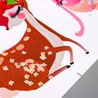 Наклейка пластик интерьерная цветная "Балерины и олешки" 50х70 см - фото 24635504