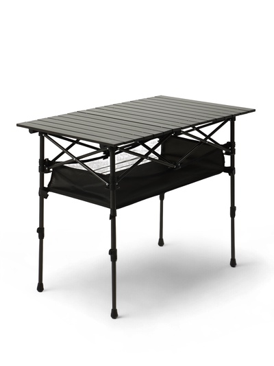 Стол туристический Maclay, 95×55×50/74 см, с органайзером, чёрный