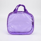 Косметичка-сумка на молнии для бассейна, с ручками, фиолетовая - Фото 4