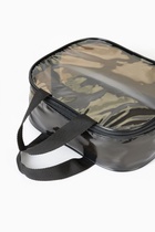 Косметичка-сумка на молнии для бассейна, большая, с ручками, прозрачная/коричневая - Фото 5