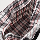 Сумка хозяйственная на молнии, 29 л, цвет чёрный/белый - Фото 4