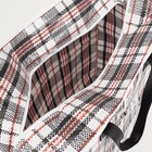 Сумка хозяйственная TUZ на молнии, 38 л, 46×20×41 см, белая/чёрная - Фото 4