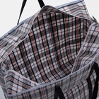 Сумка хозяйственная TUZ на молнии, 105 л, 64×32×51 см, белая/чёрная - Фото 4