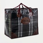 Сумка хозяйственная SHER на молнии, 73 л, 53×29×48 см, зелёная - Фото 2