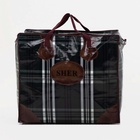 Сумка хозяйственная SHER на молнии, 73 л, 53×29×48 см, зелёная - Фото 3