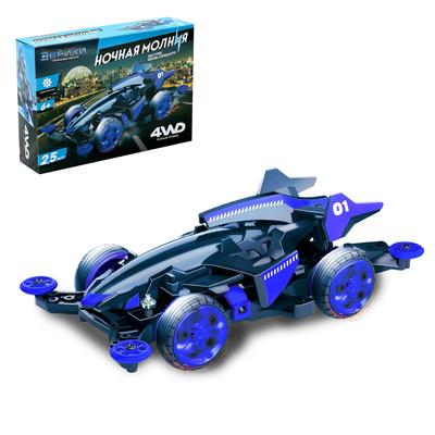 УЦЕНКА (помята упаковка) Электронный конструктор «Ночная молния», 4WD