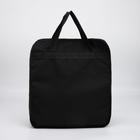 Сумка хозяйственная на молнии, цвет чёрный/красный - фото 23656612