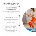 Фитнес-резинка ONLYTOP, 30×5×0.11 см, нагрузка 10 кг, цвет МИКС - Фото 2