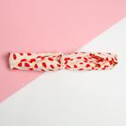 Повязка женская KAFTAN "Принт" молочный/оранжевый, 20х5 см - фото 26598785