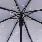 Зонт полуавтоматический «Дождливый день», 3 сложения, 8 спиц, R = 49 см, цвет МИКС - фото 9241515