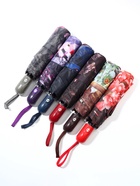 Зонт автоматический Olivia, эпонж, 3 сложения, 8 спиц, R=47/55 см, d=94 см, МИКС - Фото 4