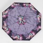Зонт автоматический «Olivia», эпонж, 3 сложения, 8 спиц, R = 47 см, цвет МИКС - Фото 5