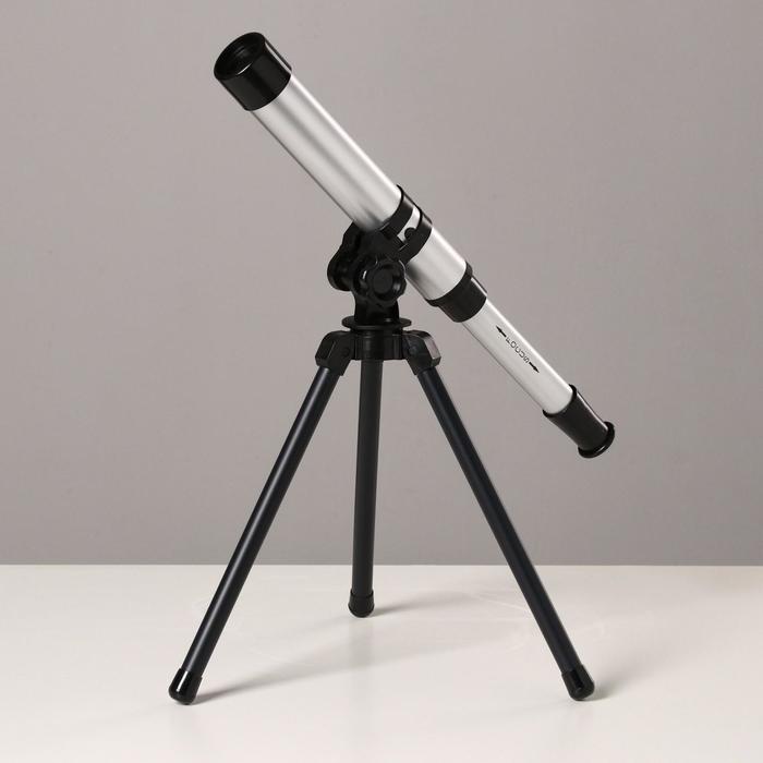 Телескоп настольный 30 кратного увеличения, серый - фото 1907244649
