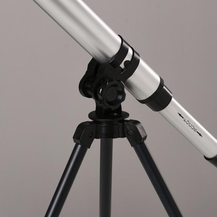 Телескоп настольный 30 кратного увеличения, серый - фото 1907244650